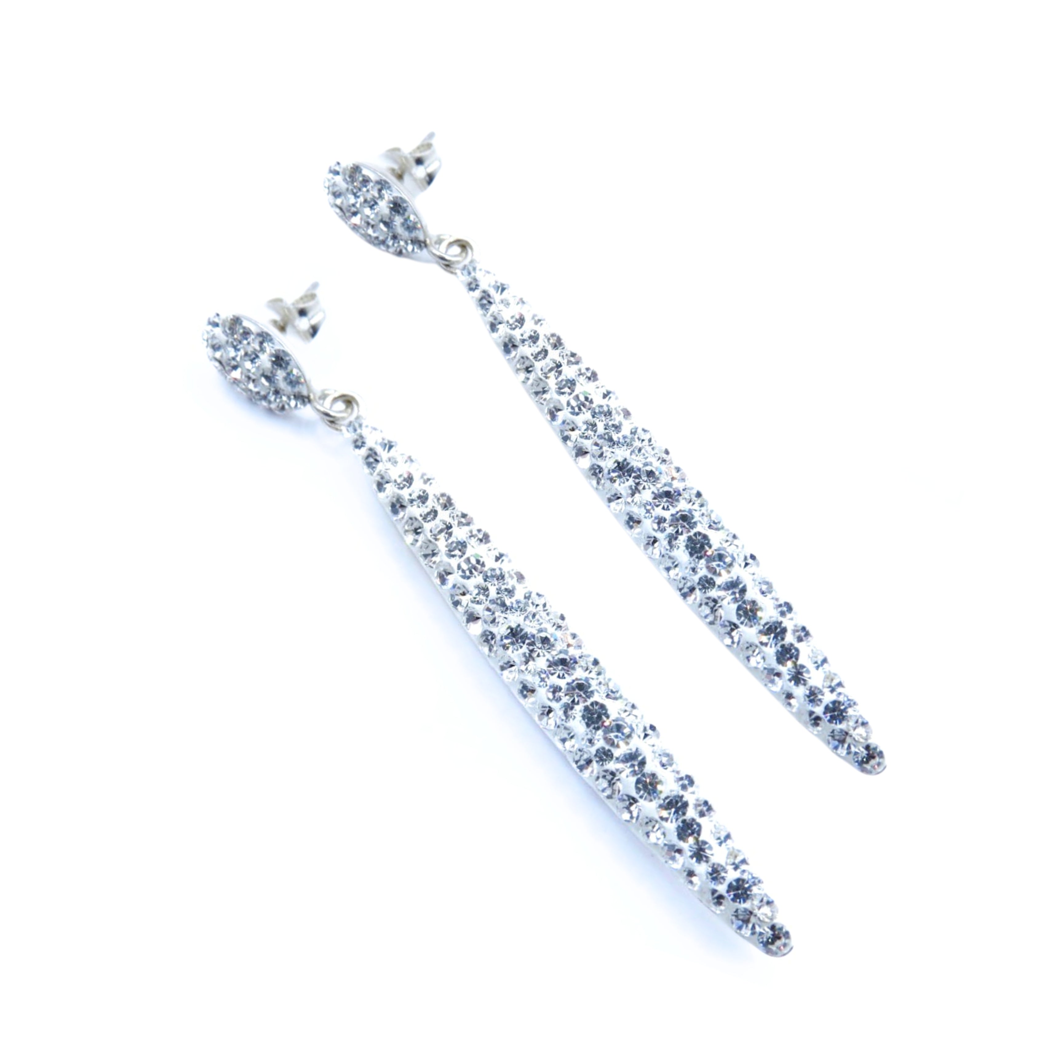 Pendientes Falls Plata Primera Ley 0.925 con Cristal