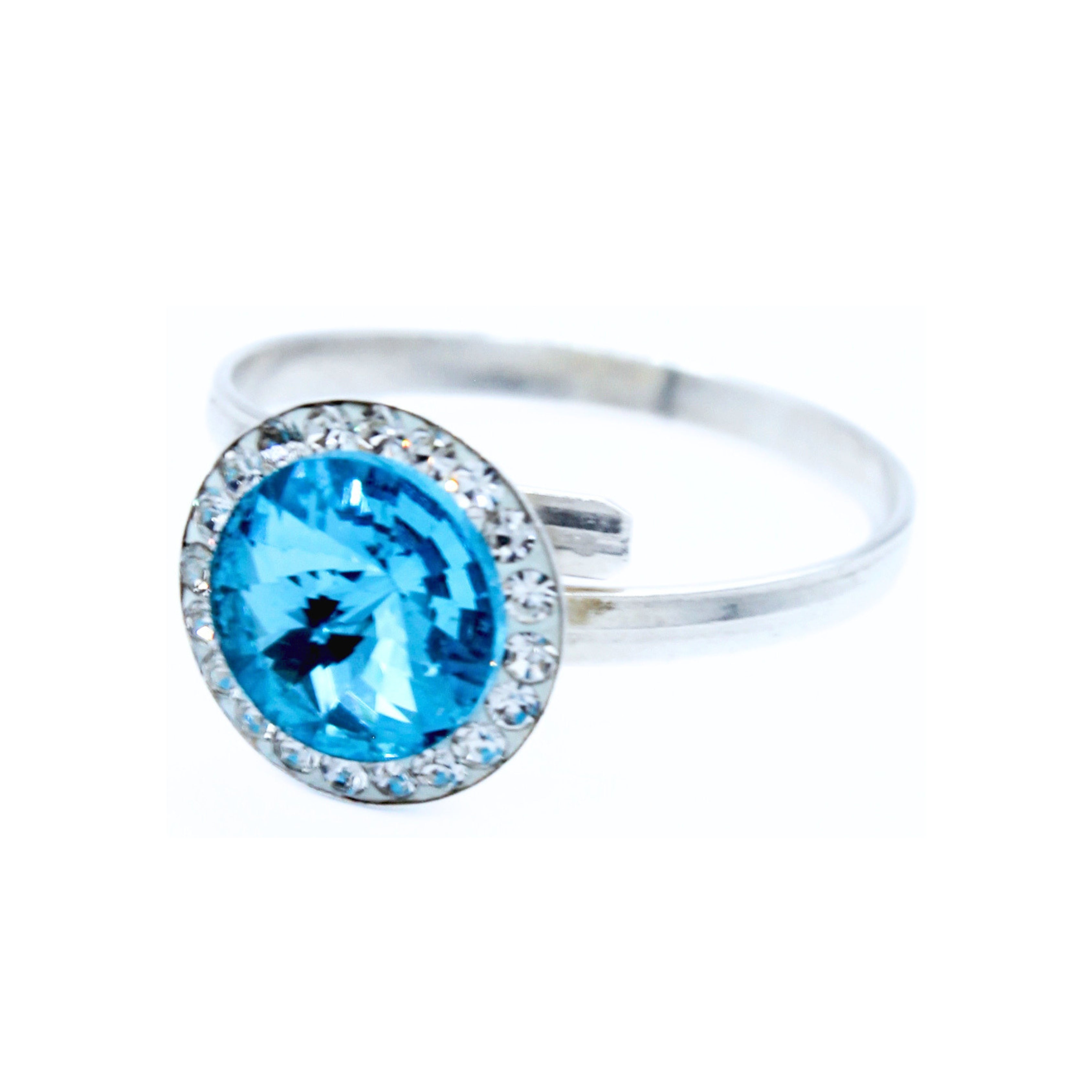Anillo ajustable Rivoli de Plata Primera Ley 0.925 con Cristal Swarovski