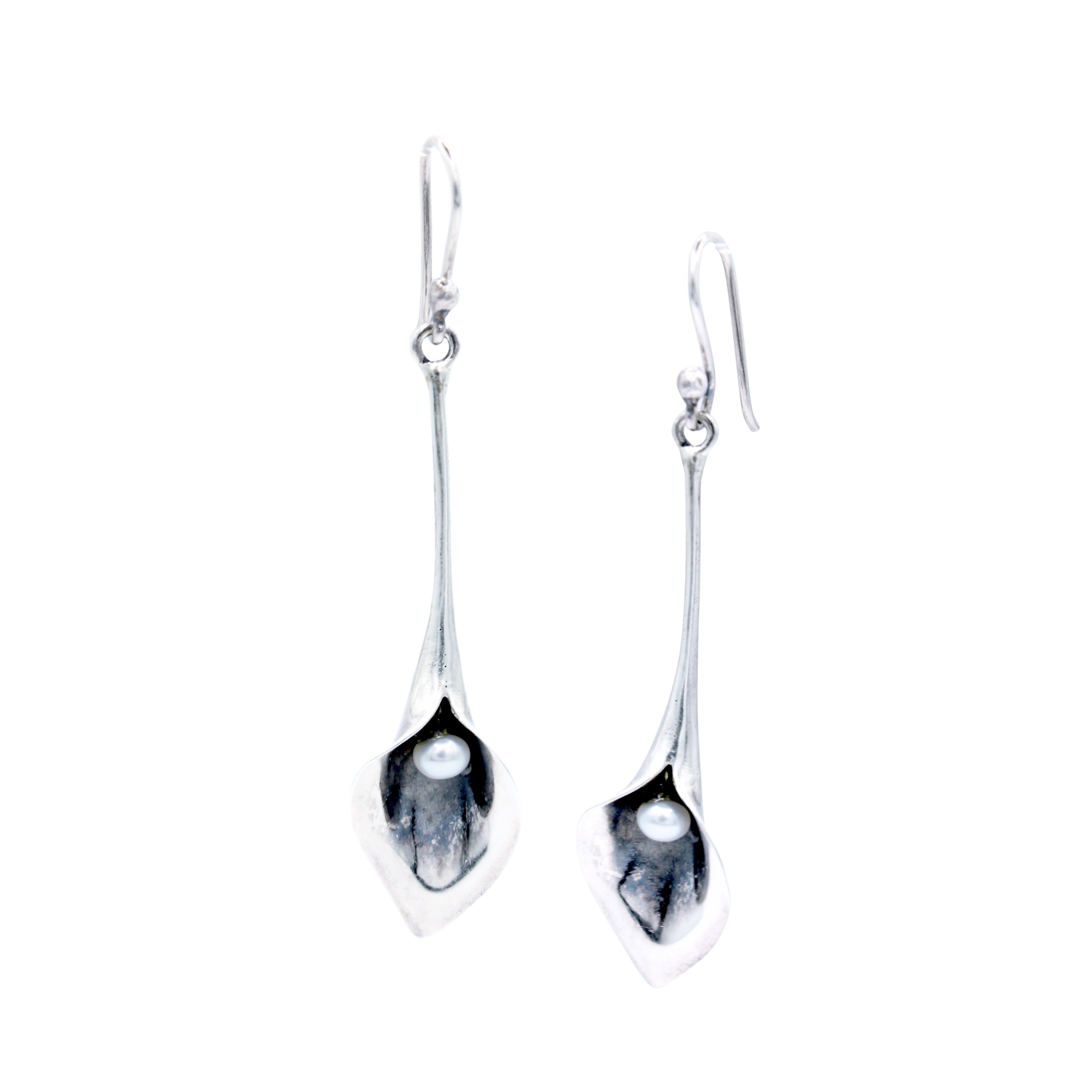 Pendientes Natalia Plata Primera Ley 925 con Perla