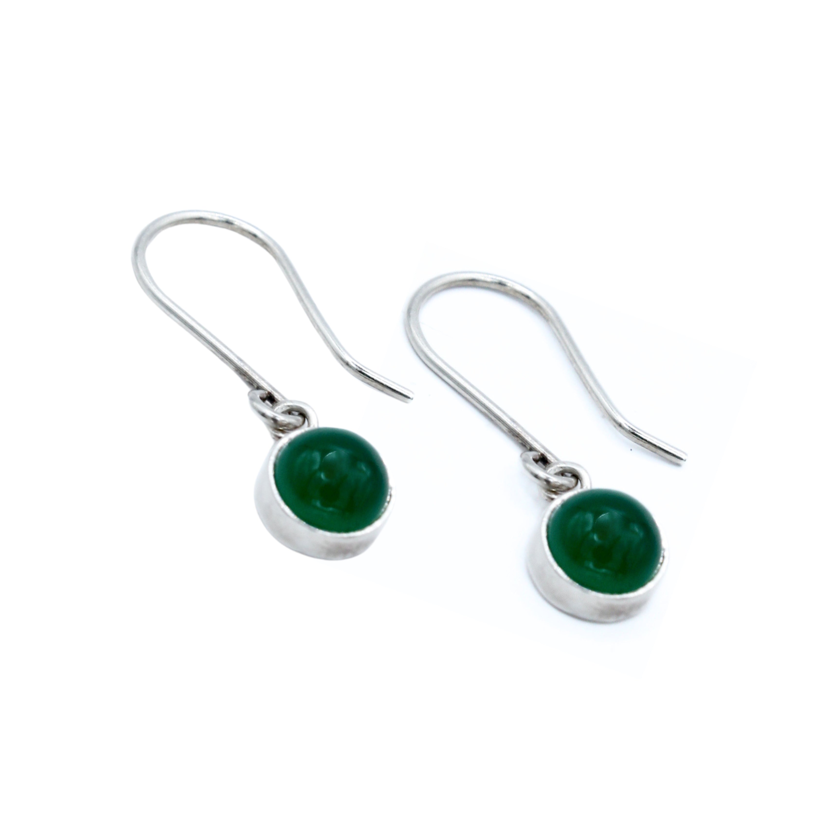 Pendientes Isabella Plata Primera Ley .925 con Ágata