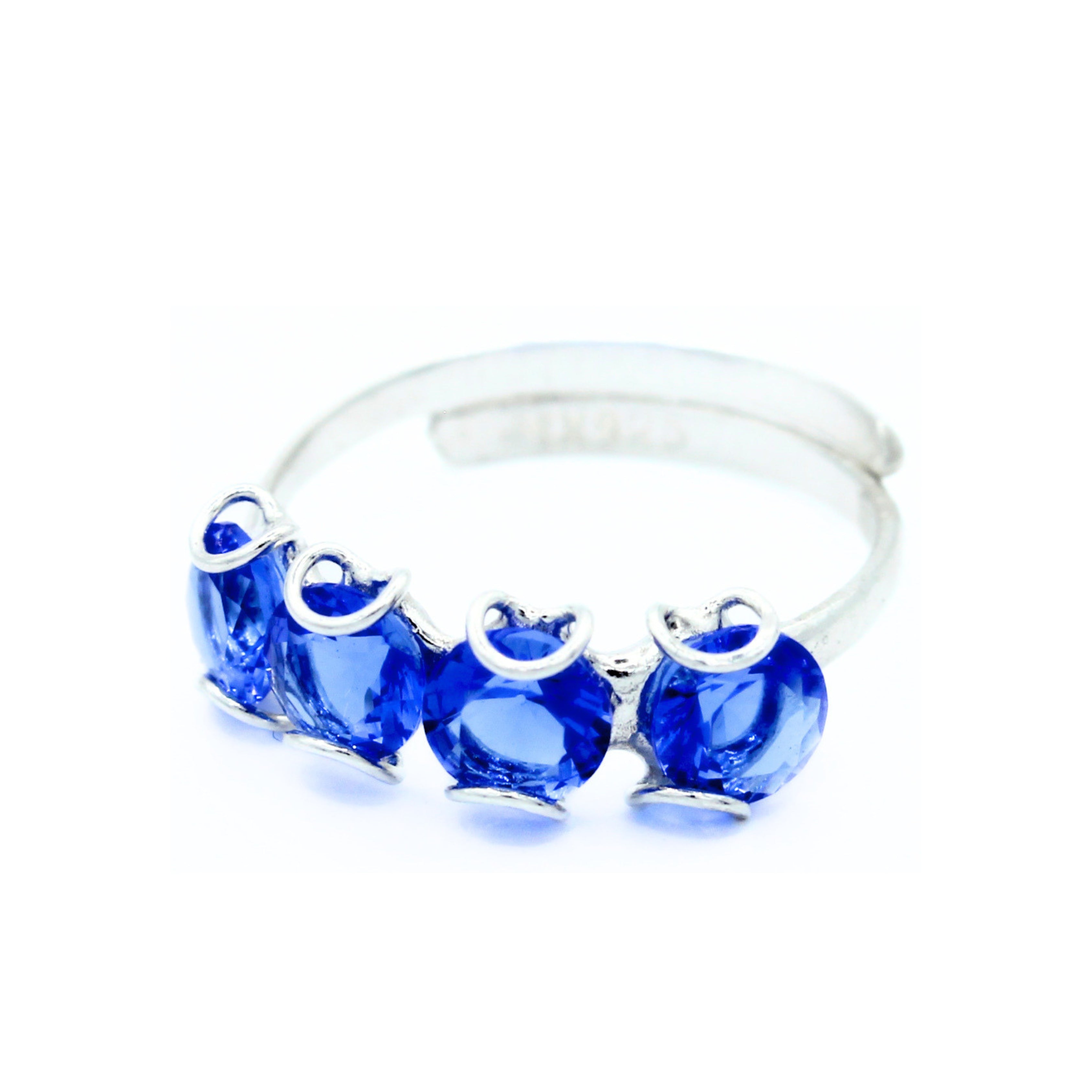 Anillo ajustable Elena de Plata Primera Ley 0.925 con Zirconia