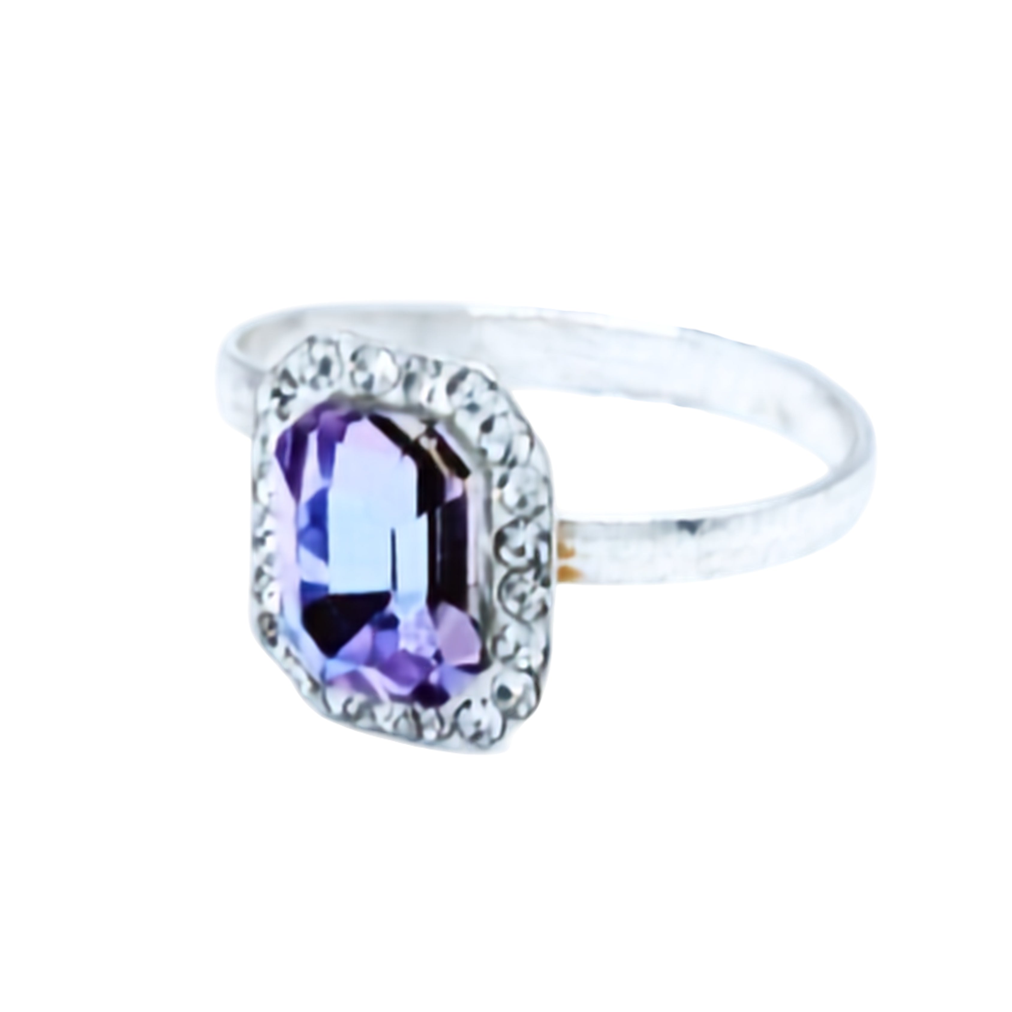Anillo ajustable Izel de Plata Primera Ley 0.925 con Cristal Swarovski