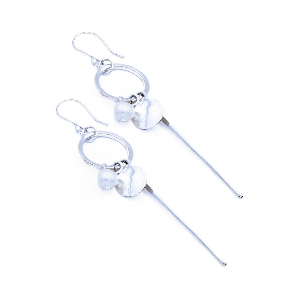 Pendientes Plata Primera Ley 0.925 Ottilie/Perla.