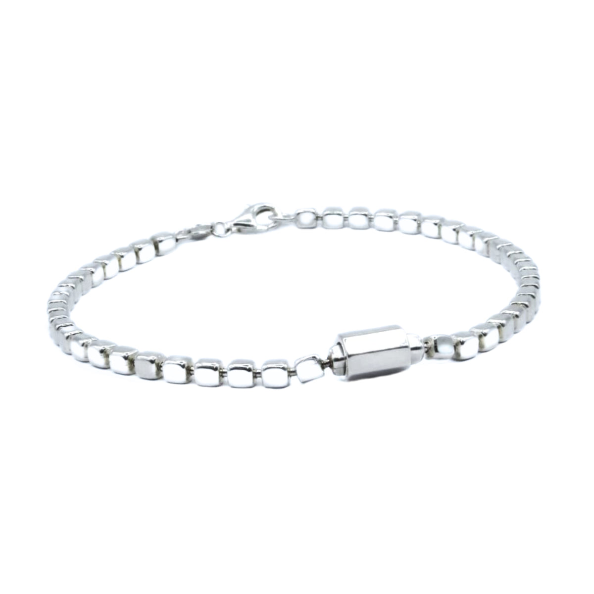 Pulsera para caballero broche tipo perico Plata Italiana primera Ley 0.925 Portofino