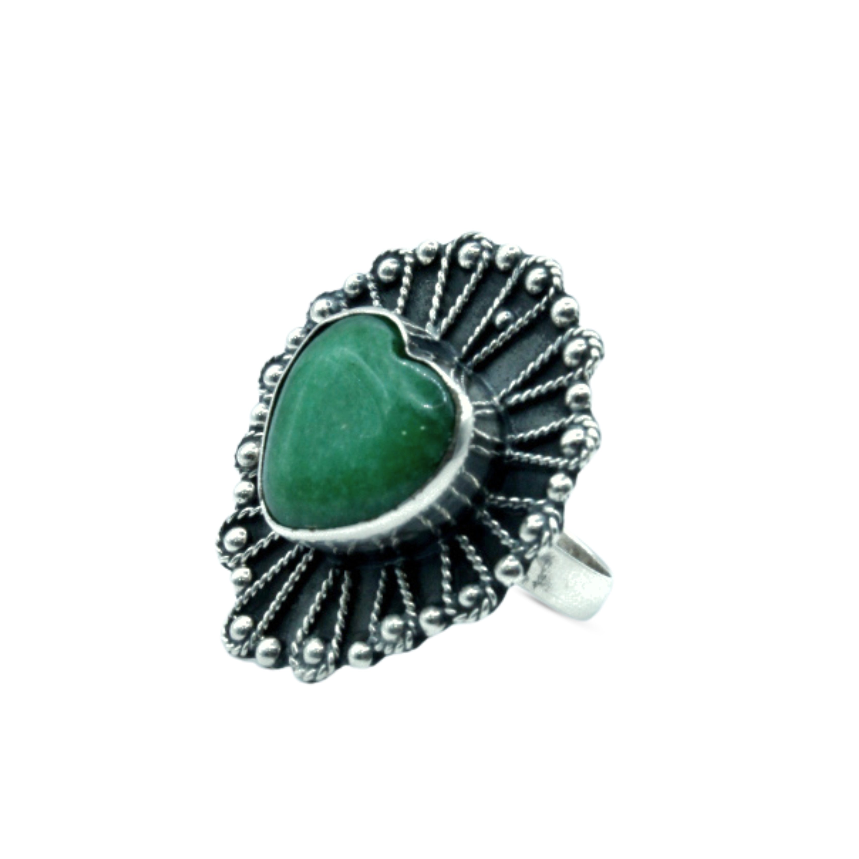 Anillo ajustable Leandra de Plata Primera Ley 0.925 con Ágata