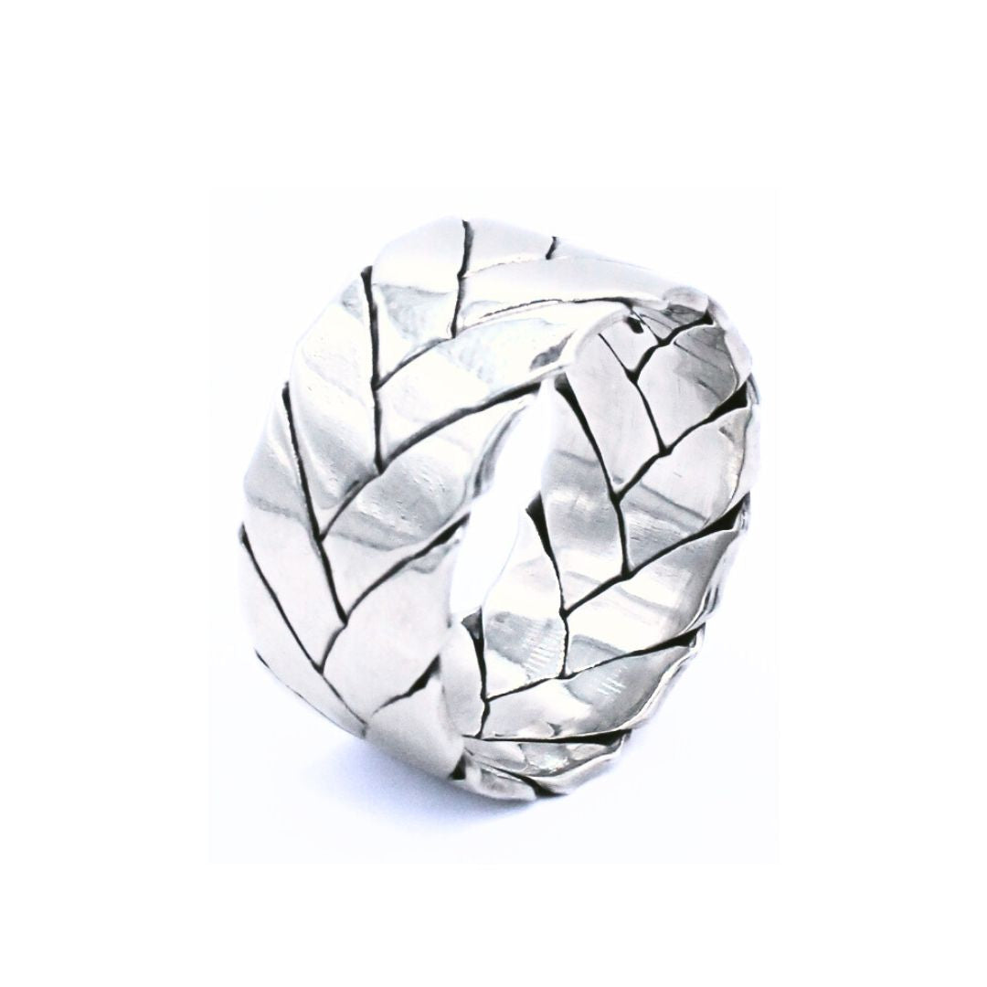 Anillo Damiano #11.5 Plata Primera Ley 0.925