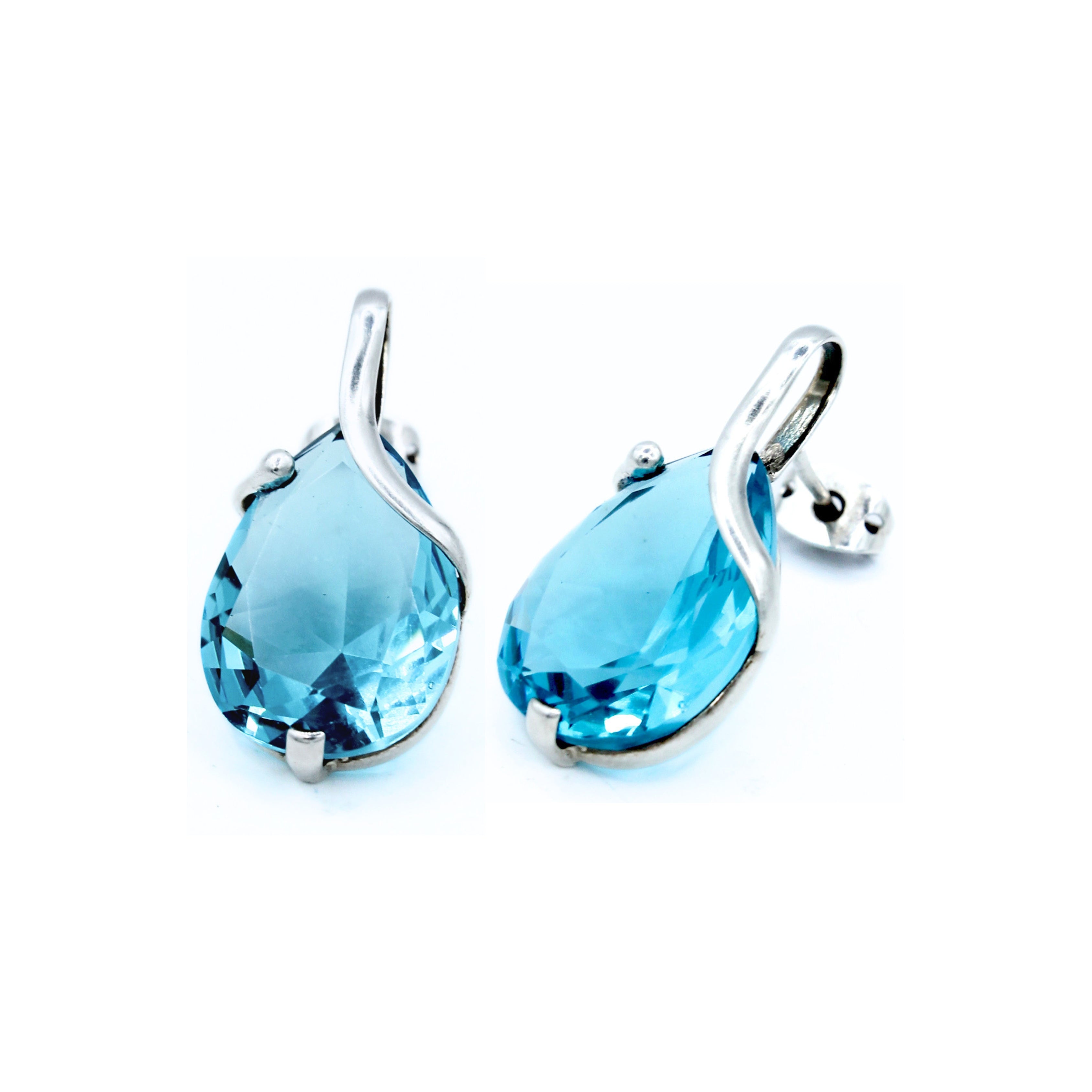 Pendientes Mirea Plata Primera Ley 0.925 con Zirconia